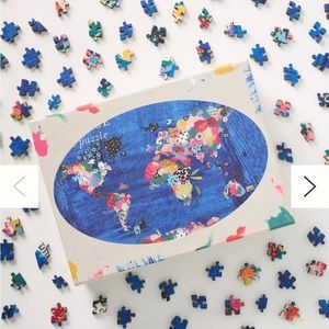 Anthropologie | NIB—Wooden World Globe Puzzle by Nikki Cade